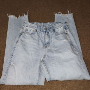American Eagle Outfitters Light Wash Straight Leg Jeans